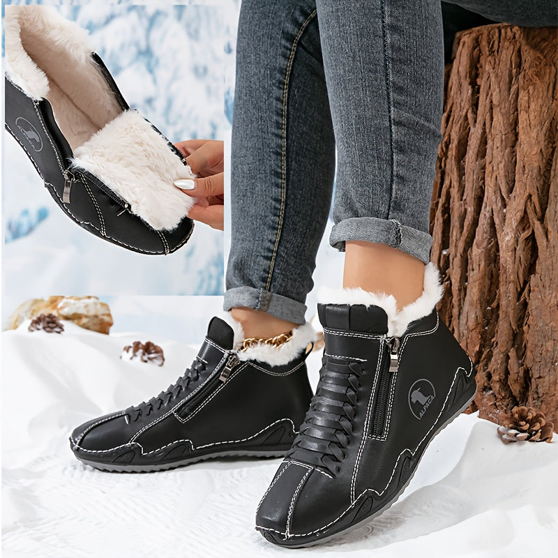 Lotta – Lined Ankle Boot with Zip & Laces, view 6