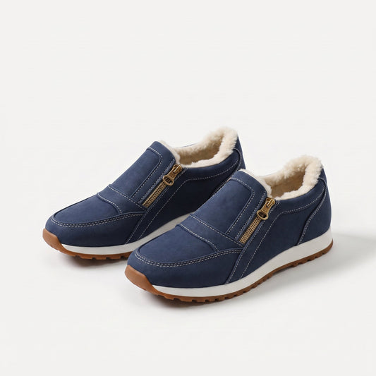 Janne – Warm Slip-On Sneaker with Double Zip, view 2