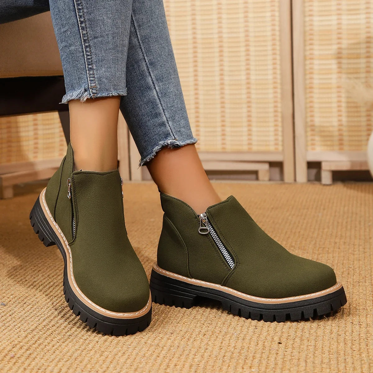 Frida – Platform Ankle Boot with Chunky Sole, view 12