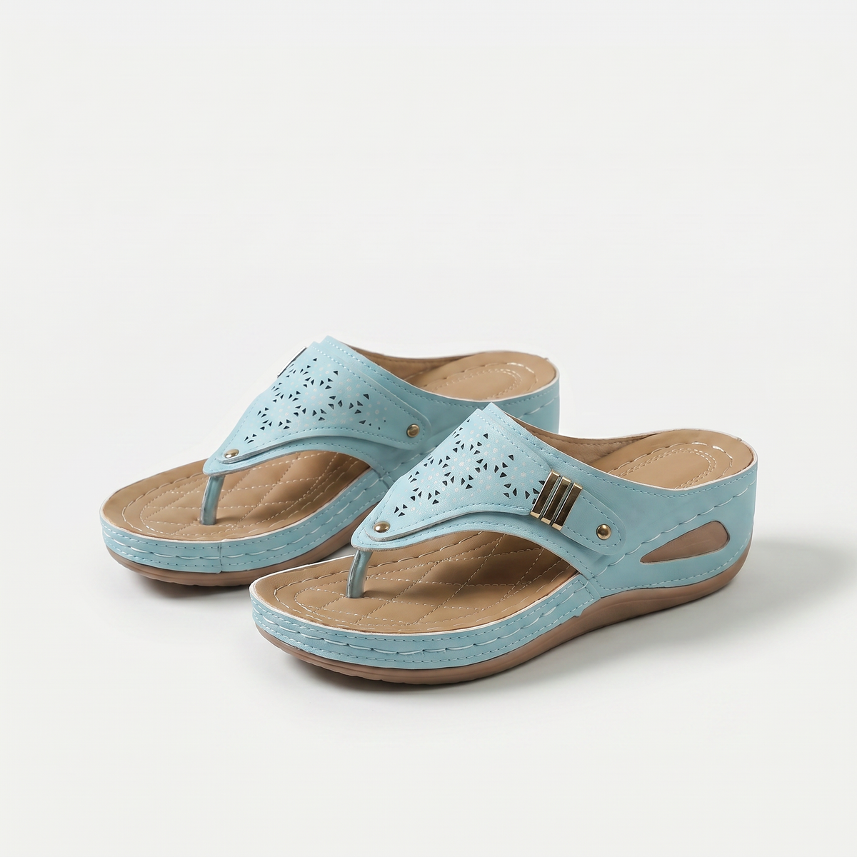 Élodie – Wedge Toe-Post Sandal