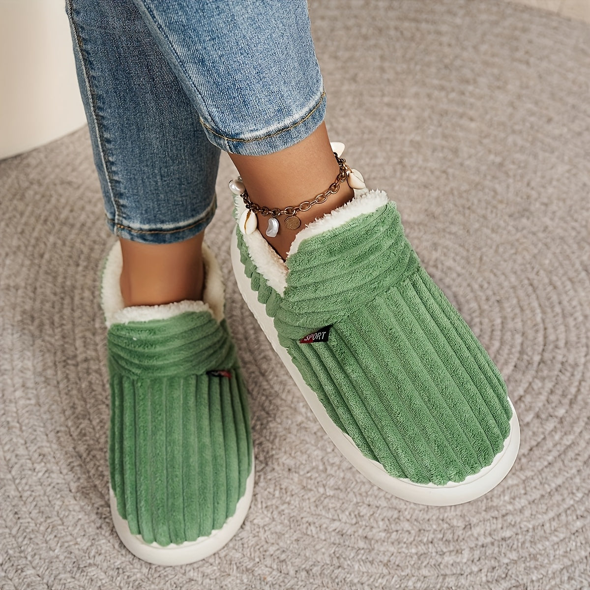 Vera – Knitted Slipper with Warm Lining, view 11
