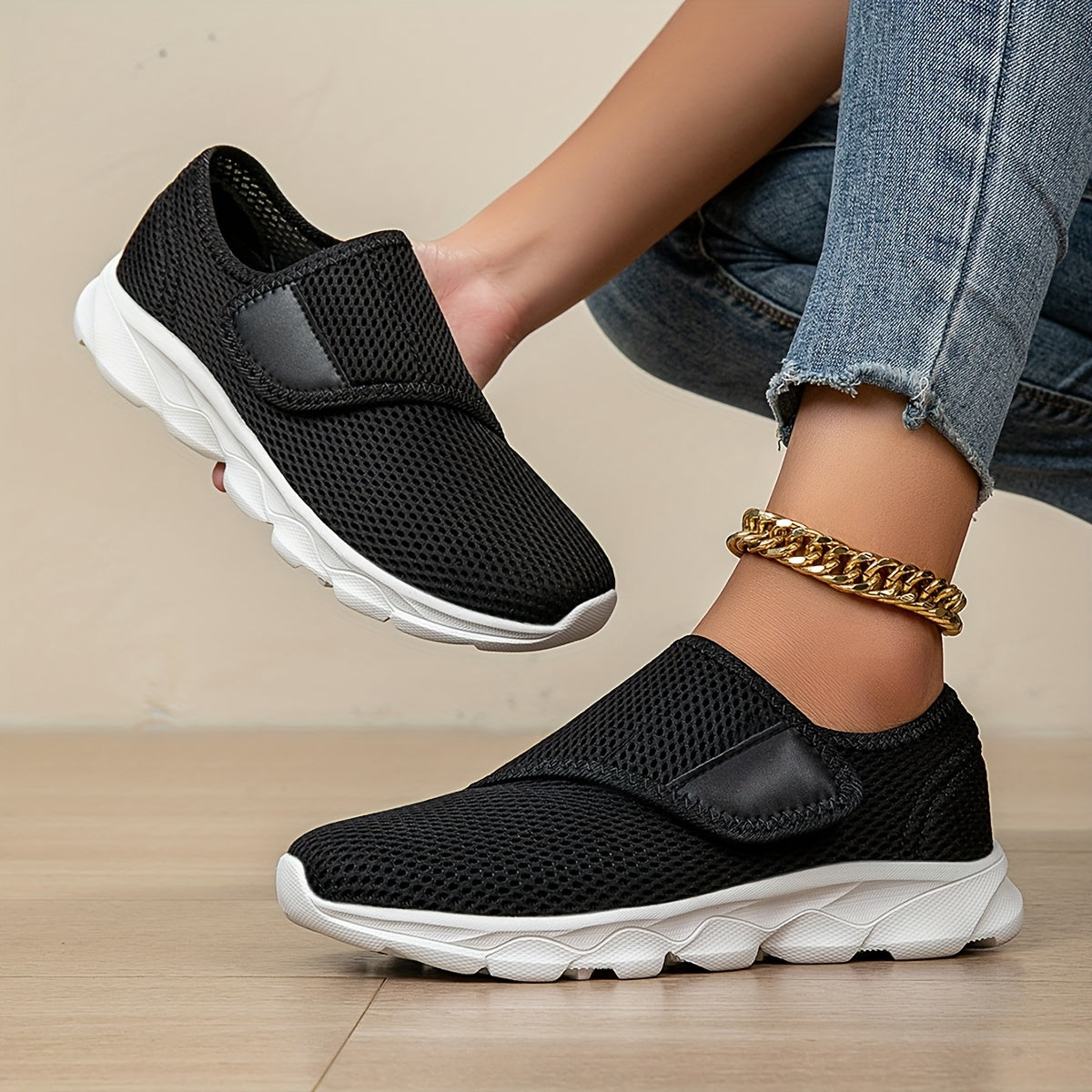Els – Wide-Fit Comfort Shoe with Adjustable Strap, view 12