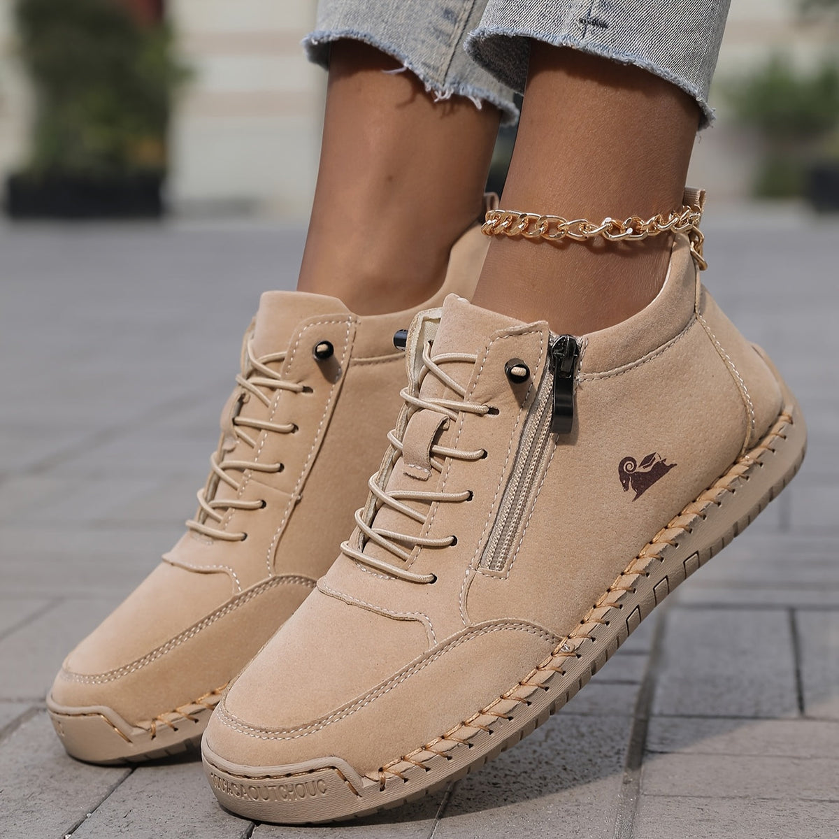Mila – Comfort Sneaker with Side Zip, view 6