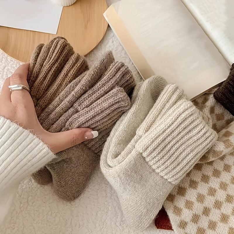 Winter Terry Socks – 5 Pairs, Thick & Warm, view 3