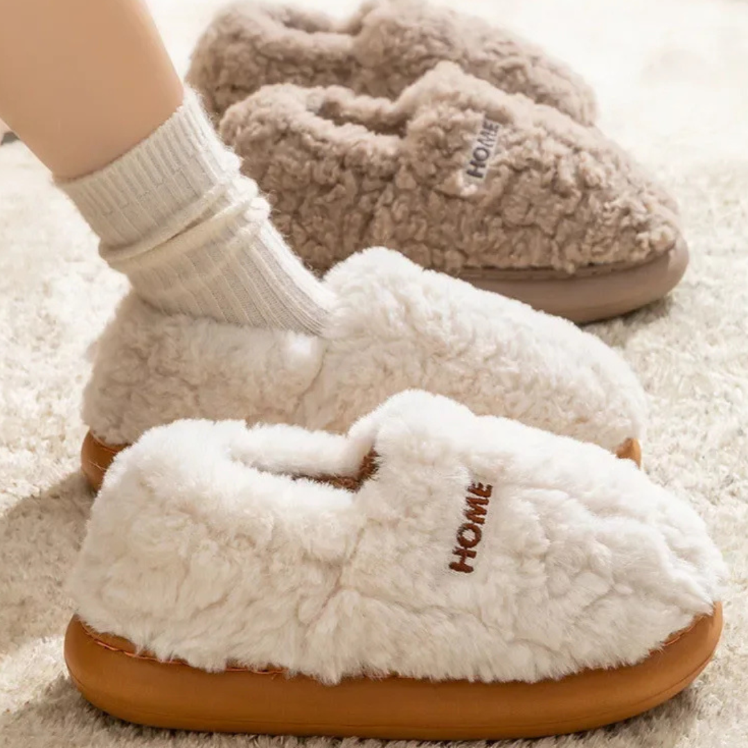 Hilde – Lined Plush Slipper, view 9
