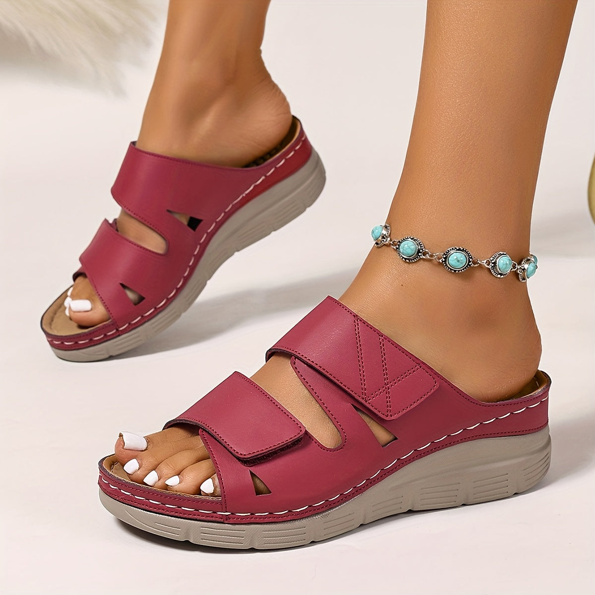 Dalia – Comfort Sandal with Textured Footbed, view 8