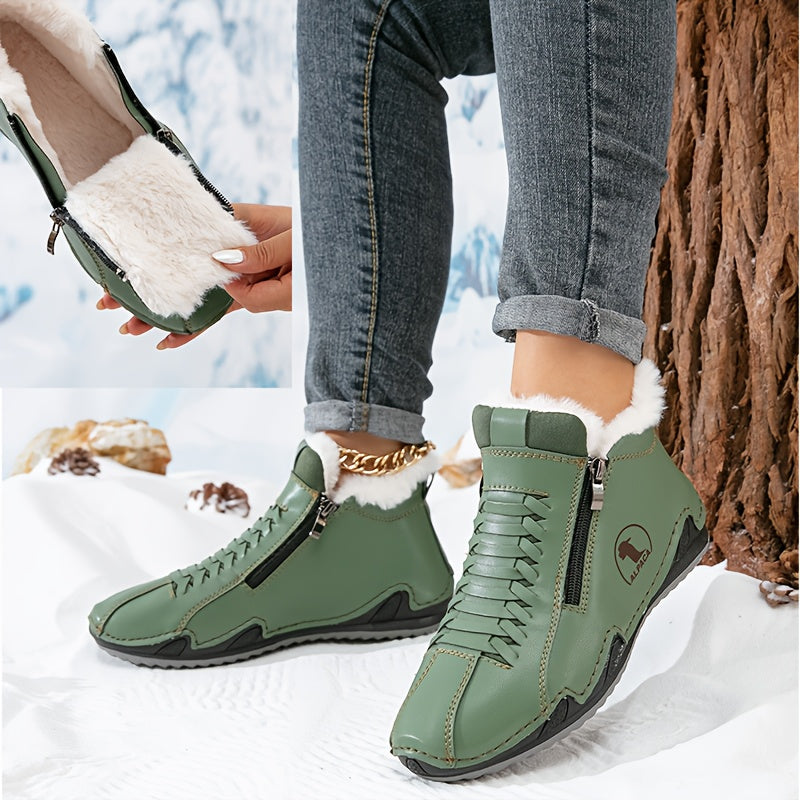 Lotta – Lined Ankle Boot with Zip & Laces, view 10