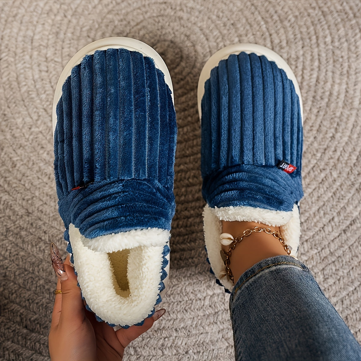Vera – Knitted Slipper with Warm Lining, view 6