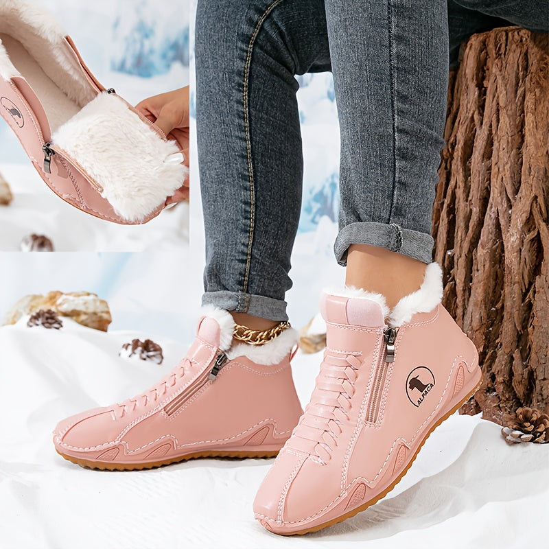 Lotta – Lined Ankle Boot with Zip & Laces, view 2