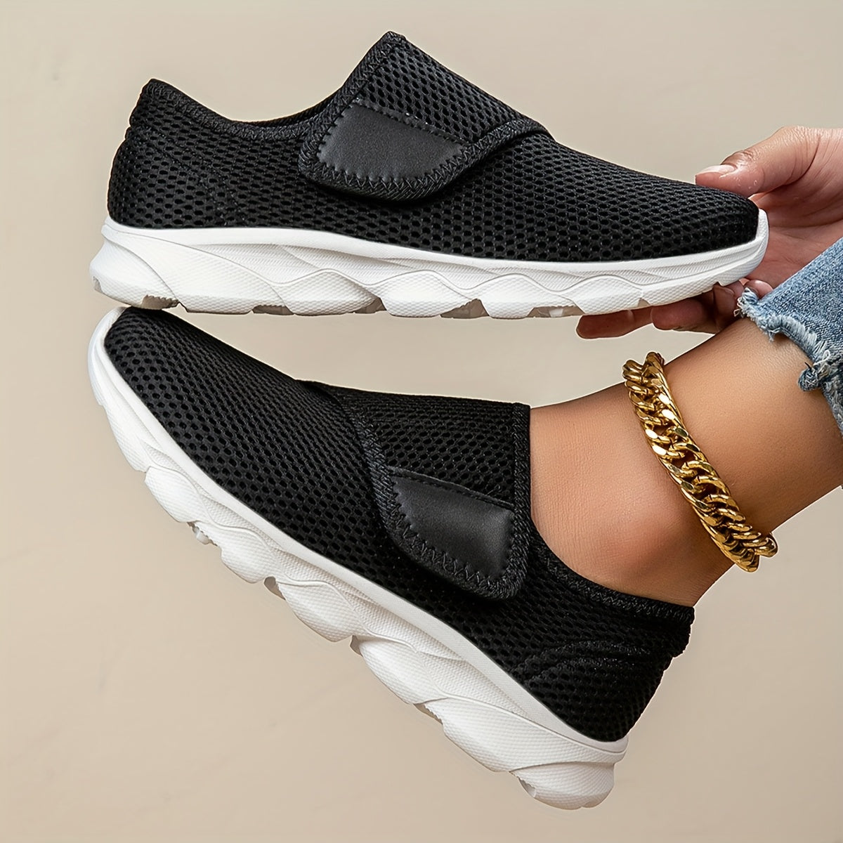 Els – Wide-Fit Comfort Shoe with Adjustable Strap, view 15
