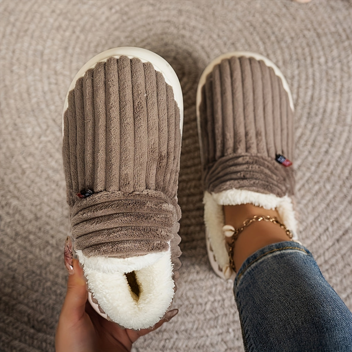 Vera – Knitted Slipper with Warm Lining, view 15