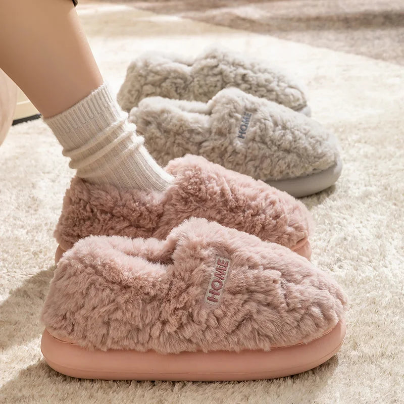 Hilde – Lined Plush Slipper, view 3