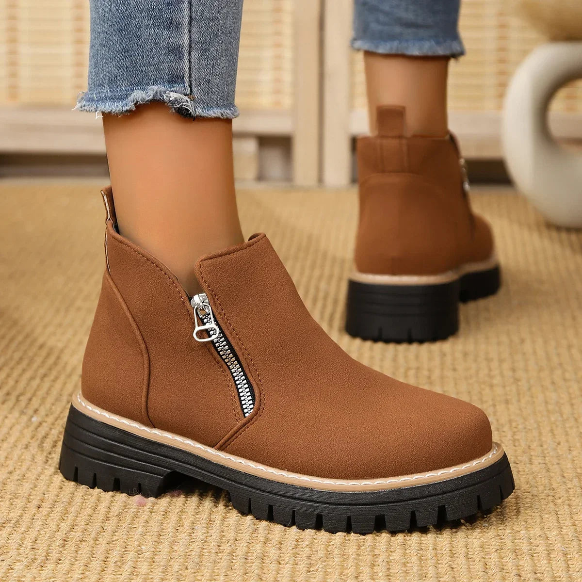 Frida – Platform Ankle Boot with Chunky Sole, view 6