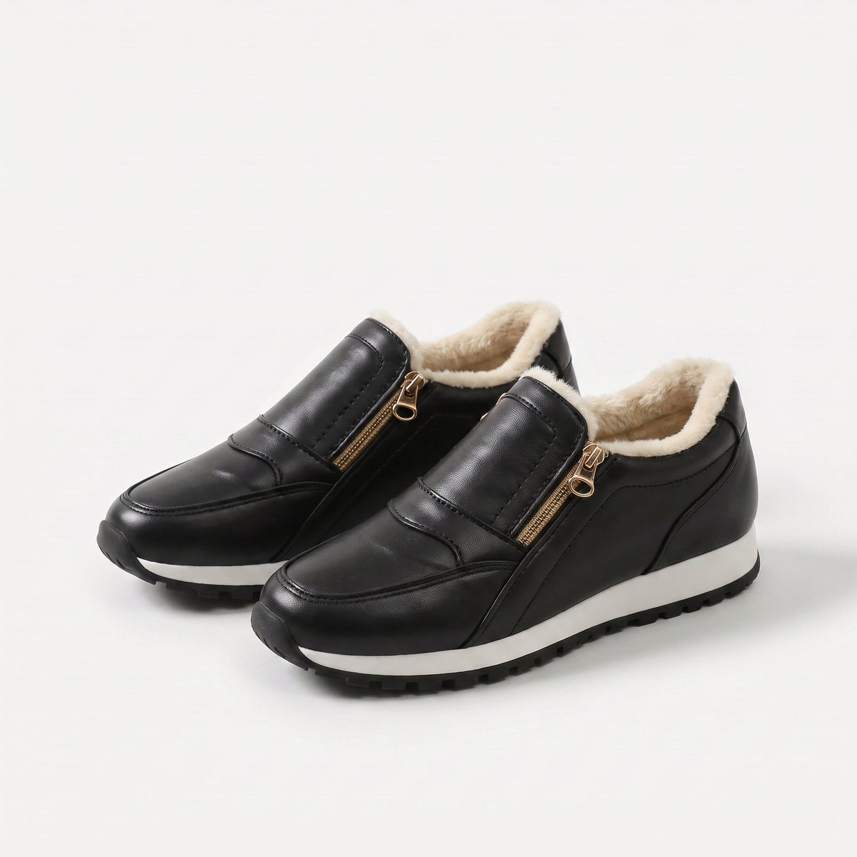 Janne – Warm Slip-On Sneaker with Double Zip