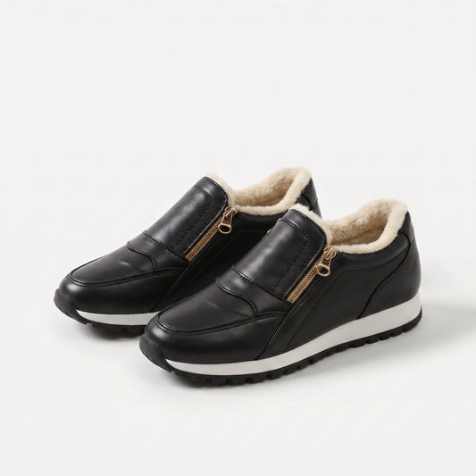 Janne – Warm Slip-On Sneaker with Double Zip