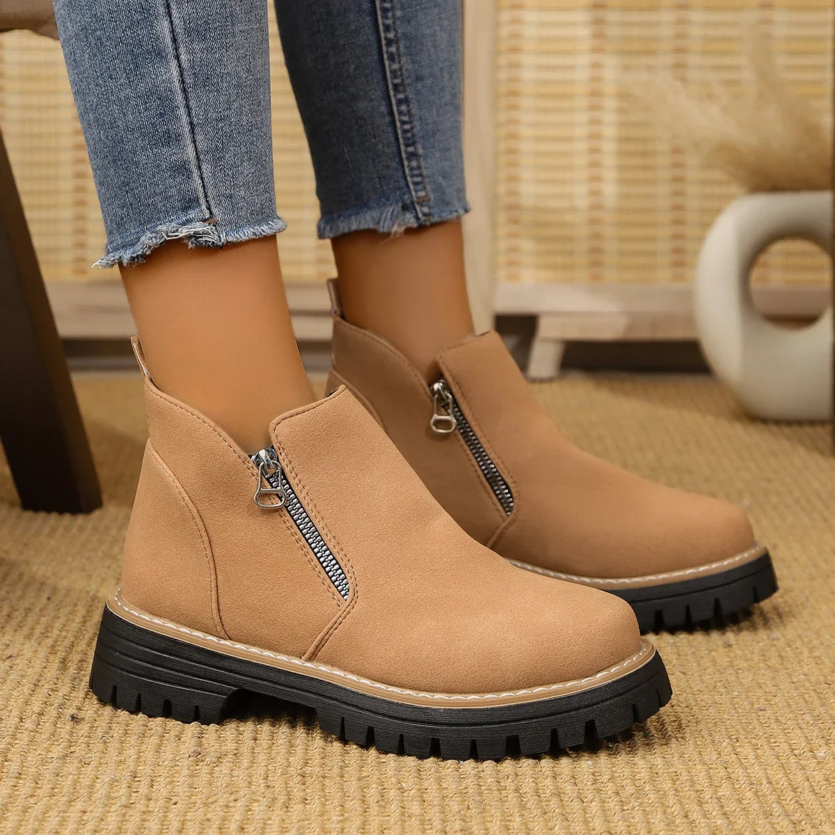 Frida – Platform Ankle Boot with Chunky Sole, view 8