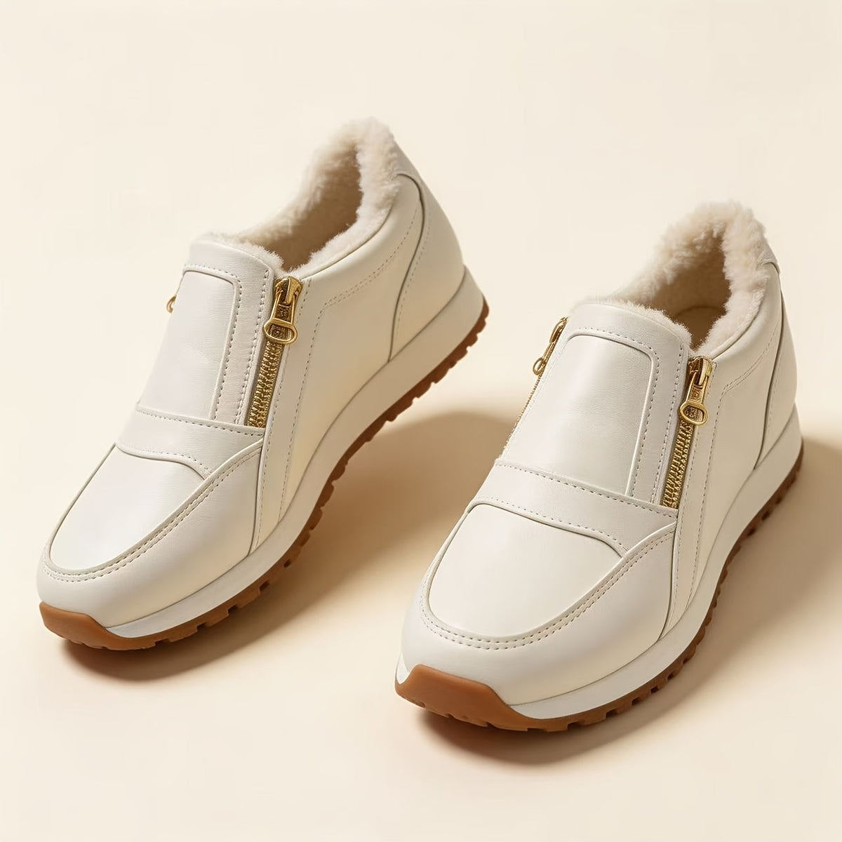 Janne – Warm Slip-On Sneaker with Double Zip, view 6