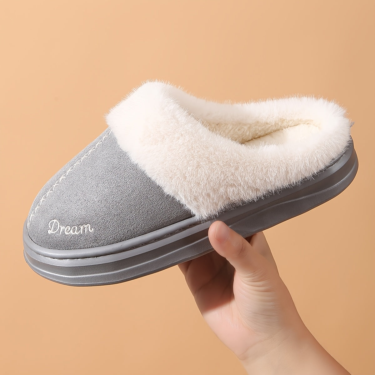 Suze – Faux-Fur Slipper with Warm Lining, view 6