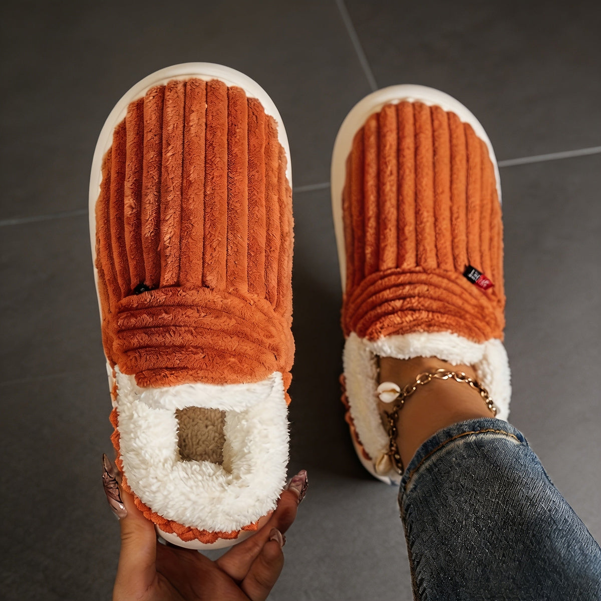 Vera – Knitted Slipper with Warm Lining, view 17