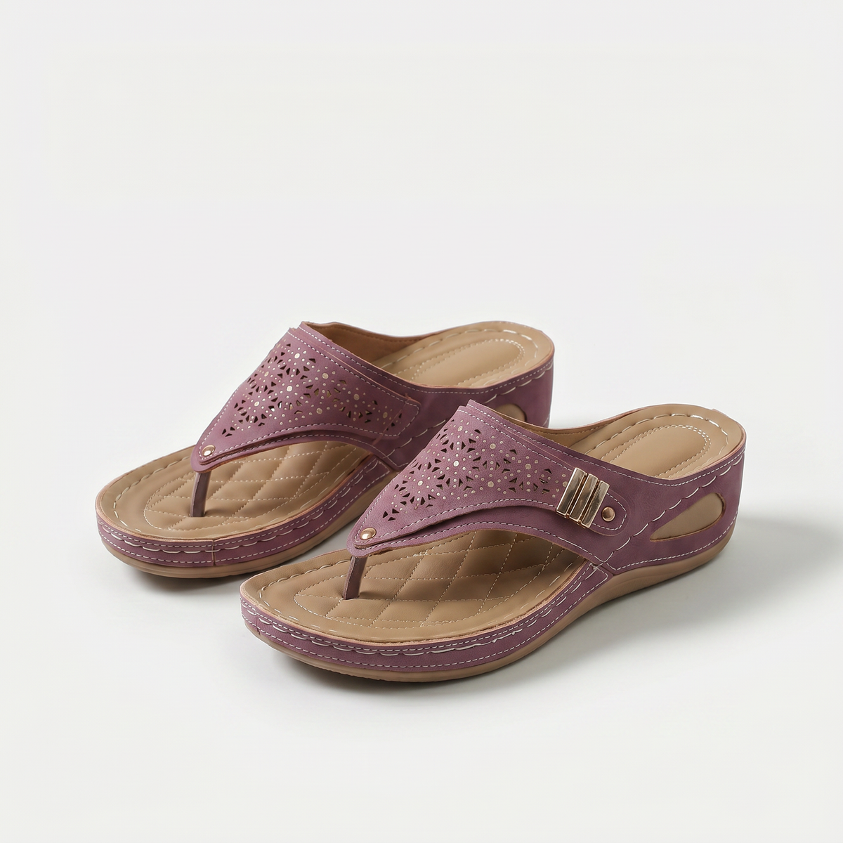 Élodie – Wedge Toe-Post Sandal, view 3
