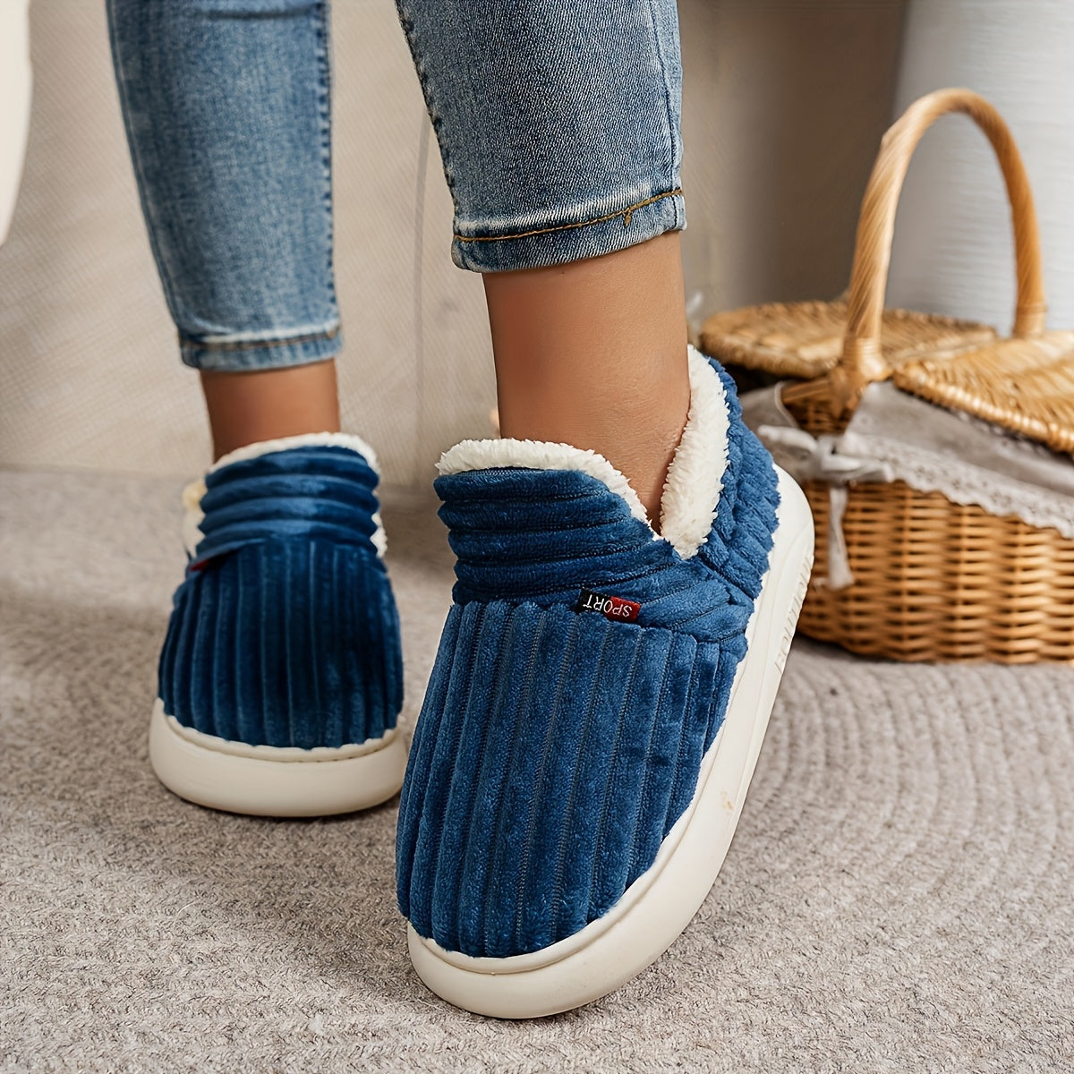 Vera – Knitted Slipper with Warm Lining, view 5